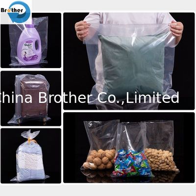 Customized HDPE LDPE Durable Tough Stretchy Fruit Vegetables Kitchen Supermarket Plastic Flat Food Packing Bag