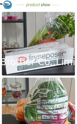 Factory Price Food Grade Thickened Supermarket Shopping Hand Tear Packaging Custom Printed Fresh Food Flat Bag