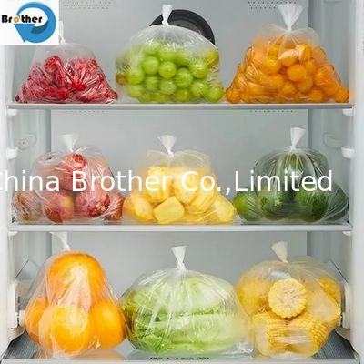 HDPE/LDPE Shopping Clear Flat Poly Storage Packaging Food Bags on Roll for Supermarket