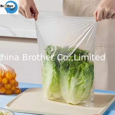 Transparent PE Flat Top Open Large Size Plastic Package Bags with High Quality