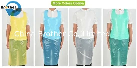 Disposable CPE/TPE/PE Person Protective Plastic Apron