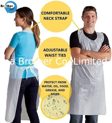 Factory Wholesale Customized Color or Blue PE Apron Disposable Eco Friendly PE Apron
