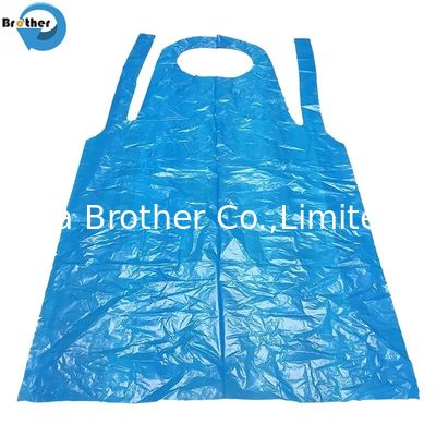 High Quality PE Apron Blue Custom Disposable Aprons for Kitchen