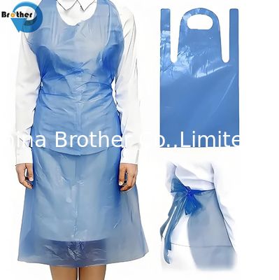 Factory Wholesale Customized Color or Blue PE Apron Disposable Eco Friendly PE Apron