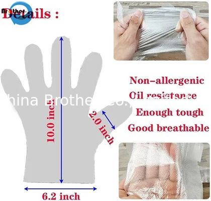 Wholesale Food Grade HDPE Plastic PE Glove Household Kitchen Disposable Gloves