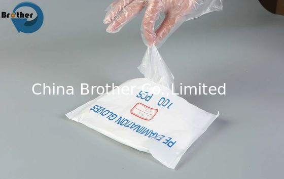 Hygienic Food-Grade Disposable PE Gloves Waterproof Safe for Food Preparation & Cleaning Boxed Packaging & Printing Product supplier