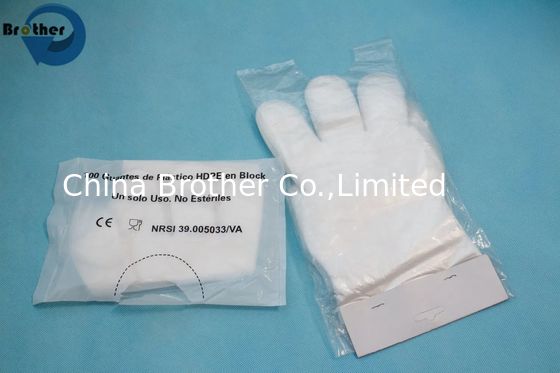Plastic Disposable PE Gloves for Food Handling Latex-Free Powder-Free Food Grade, Eco-Friendly, Clear, Pack of 200 CPE TPE