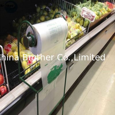 Wholesale Customized Printing or Clear Biodegradable Produce Bags with Paper Core in Supermarket