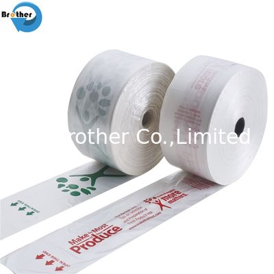 Plastic Clear Flat Food Produce Bag on Roll for Fruits Vegetable Bread Durable Food Storage Bags