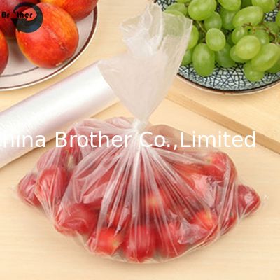 HDPE/LDPE Produce Bags on Roll Flat Seal, Bottom Star Seal, Gusset, T-Shirt Options Inner Core for Supermarket Food Storage