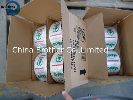 Plastic Produce Roll Bag in Roll for Food Supermarket with Logo Label