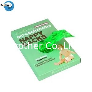 Roll-Packaged Diaper Disposal Bags Nappy Sack for Quick and Easy Use at Home or on-The-Go