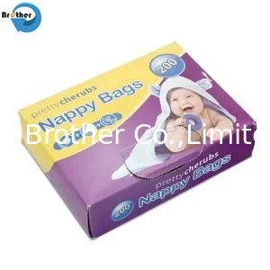 Factory Price Customized Eco-Friendly Baby Diaper Bags Scented Leak-Resistant Disposable Bags for Baby Diaper Disposal