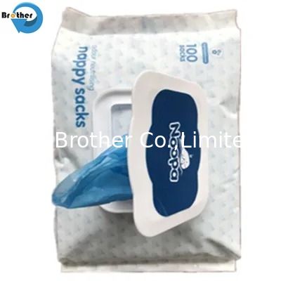 HDPE Scented Baby Diaper Bags Odor-Neutralizing Leak-Proof Disposable Bags for Newborns and Toddlers