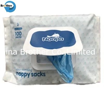 HDPE Scented Baby Diaper Bags Odor-Neutralizing Leak-Proof Disposable Bags for Newborns and Toddlers