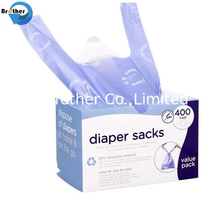 Hot Selling Manufacturers High Quality Plastic Packaging Baby Diaper Bag Nappy Collection Bag