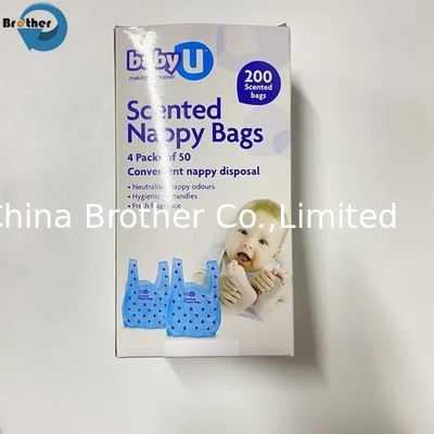 Hot Selling Manufacturers High Quality Plastic Packaging Baby Diaper Bag Nappy Collection Bag