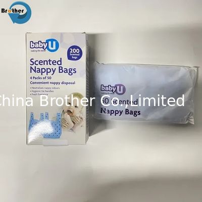 Hot Selling Manufacturers High Quality Plastic Packaging Baby Diaper Bag Nappy Collection Bag