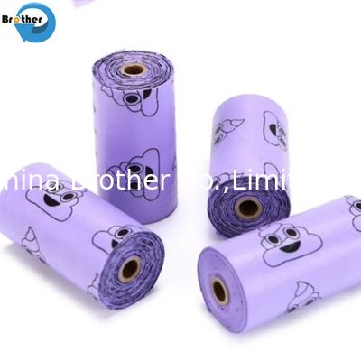 High Quality Custom Printed Portable Waterproof Plastic Pet Dog Poop Waste Bag