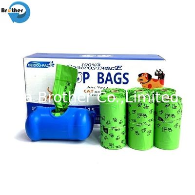 Biodegradable Eco-Friendly Disposable Dog Pet Poop Waste Bags: Hot Selling & High Quality with Hanging Head or Dispenser supplier