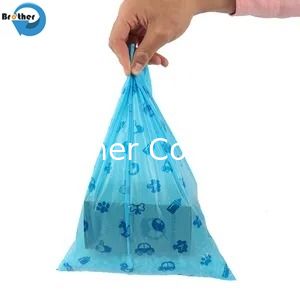 Hot Selling Disposable Waste Plastic Bags Biodegradable Eco Friendly Pet Dog Poop Bags Portable Pet Waste Bags