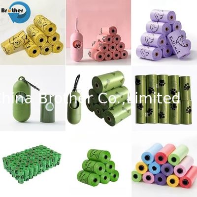 Hot Selling Eco-Friendly Disposable Biodegradable Dog Poop Bags Strong & Leakproof PE Waste Bags for Pet Owners supplier