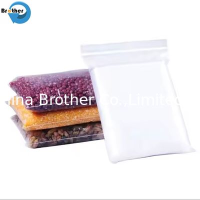 OEM Custom Food Grade Clear Plastic Zipper Slider Bag for Food Preservation - Printed LDPE Double Grip Seal Zip Lock