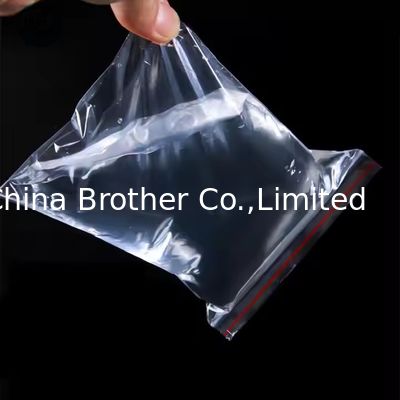 Customizable Clear Reclosable Zip Lock Storage Bag Heat-Sealed Plastic Bag for Packaging for Food Storage Available in Big Size