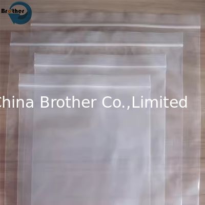 Customizable Clear Reclosable Zip Lock Storage Bag Heat-Sealed Plastic Bag for Packaging for Food Storage Available in Big Size