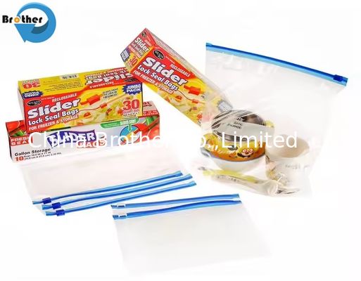 Clear Poly Ziplock Baggies for Freshness - Resealable Custom Zipper Bags for Food Storage Sandwich Bag with Zipper