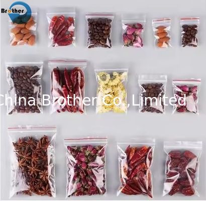 Clear Reusable Zip Lock Bag Plastic Storage Bag for Food and Vegetable