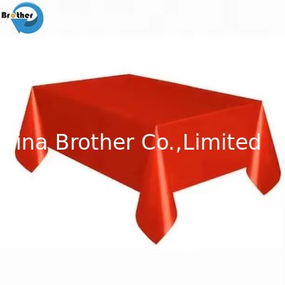 Eco-Friendly Disposable Plastic Table Clothes: Waterproof, Oil-Proof, for Parties, Events & Home Use Table Covers