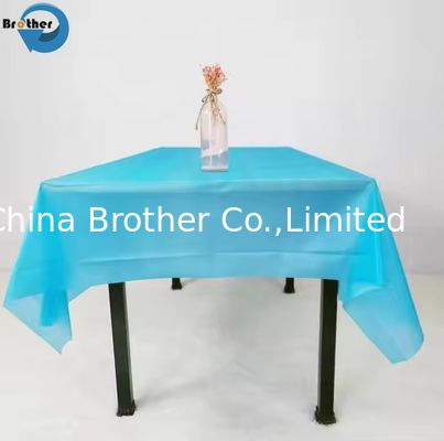 Disposable PE Plastic Table Cover for Table Protection: Durable, Waterproof, Easy-Clean Table Cover for Dining, Kitchen and Outdoor