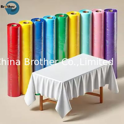 Custom Printed Disposable Plastic Tablecloths: PE Material, Perfect for Events, Pack of 20, Eco-Friendly, Easy-Clean