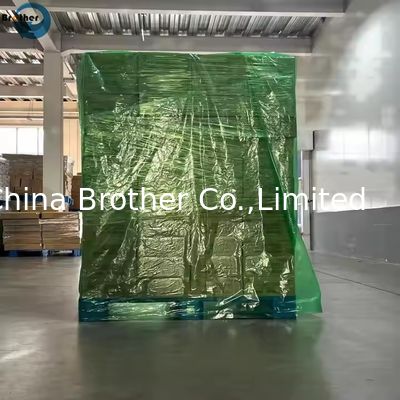 Reusable Waterproof PVC LDPE Pallet Top Cover Plastic Custom Side Gusset Bag Plastic Pallet Cover in Roll
