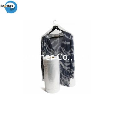 Disposable Garment Cover Bag Clear Standard Dry Cleaner Bag on Roll Printed with Safety Warning Word