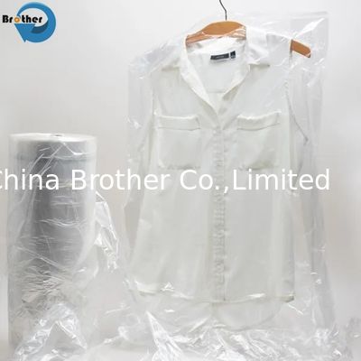 Commercial Clear Poly Hotel Laundry Bag on Roll Suit Garment Packaging Dry Cleaning Cover Plastic Polythene Bag for Clothes