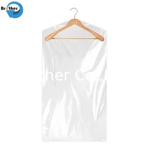 Commercial Clear Poly Hotel Laundry Bag on Roll Suit Garment Packaging Dry Cleaning Cover Plastic Polythene Bag for Clothes