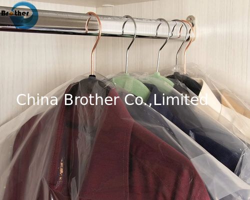 LDPE Transparent Clear Dry Cleaning Custom Printed Waterproof Plastic Garment Cover Bag