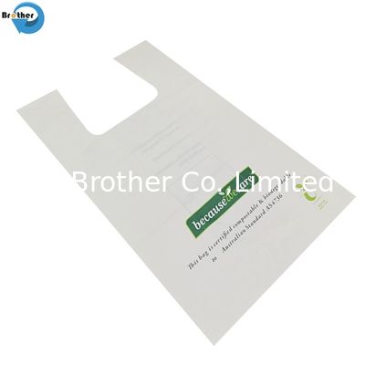 Bpi ASTM D6400 Ok Compost Home Certified Shopping T-Shirt Bags/Biodegradable Grocery Bags