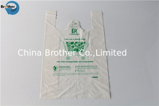 Eco Friendly 100% Biodegradable Plastic Shopping Corn Starch Compostable Bags with En13432/ASTM-D6400 Standard Pbat/PLA TUV Ok