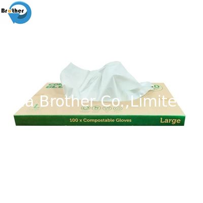 Eco Biodegradable Compostable PBAT Plastic Gloves for Cookie Snack Kitchen Food Grade