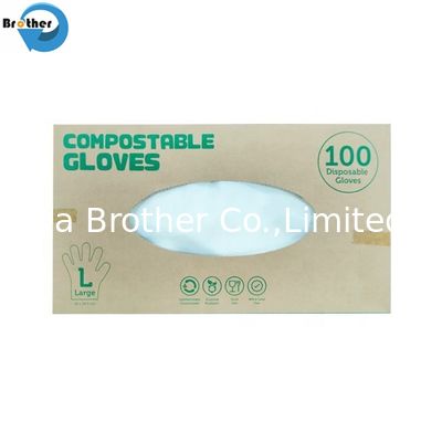 Eco Biodegradable Compostable PBAT Plastic Gloves for Cookie Snack Kitchen Food Grade