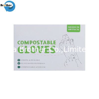 100% Biodegradable PLA PBAT Compostable Plastic Kitchen Disposable Gloves for Household Use