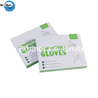 Food Grade Compostable Gloves Medium Thickness PE Material Biodegradable Disposable Tableware Package Certified Pla