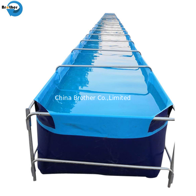 Hot sell waterproof sunscreen rectangular live fish farming tank pond supplier