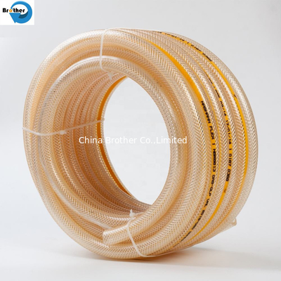 Clear Plastic Vinyl Tubing Fiber Reinforced Braided PVC Tube Pipe Hose for Water Transfer supplier