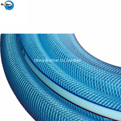 Clear Plastic Vinyl Tubing Fiber Reinforced Braided PVC Tube Pipe Hose for Water Transfer supplier