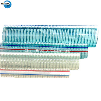 Transparent/Clear Food Grade PVC Steel Wire Reinforced Suction Hose supplier