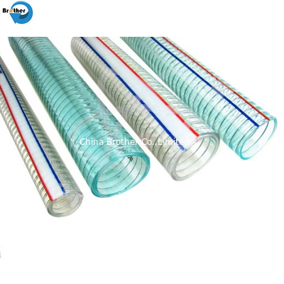 Hose Manufacture Industrial Transparent Anti Static PVC Flexible Vacuum Spiral Steel Wire Pipe Hose supplier